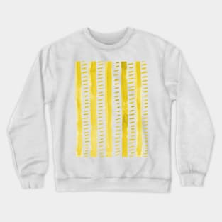 Watercolor lines - yellow Crewneck Sweatshirt